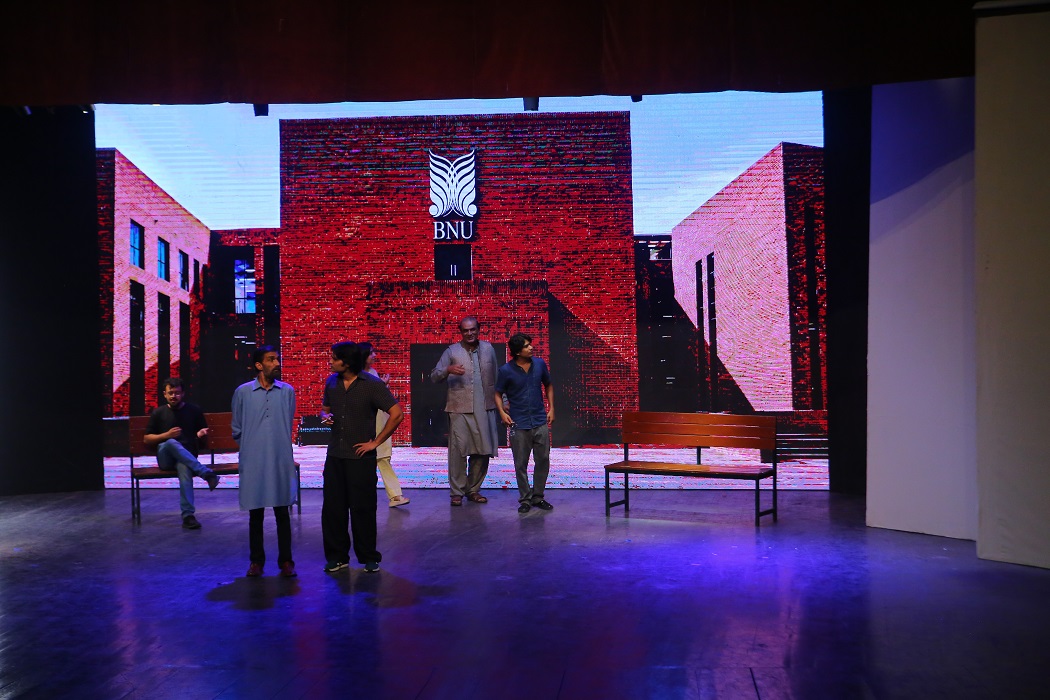 Performers on stage during Jo Baat Hai at Alhamra